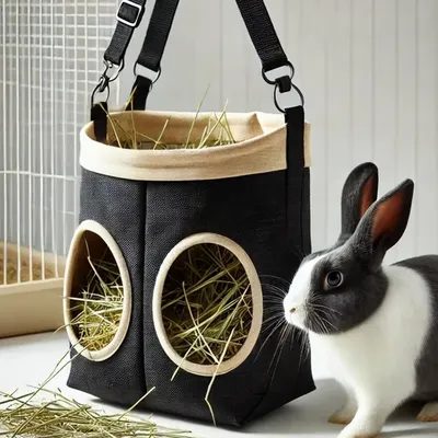 Pawzy Mangeoire à sacs de foin pour  petits animaux