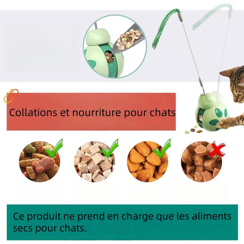 Zoomtopia Jouet interactif multifonctionnel pour chat