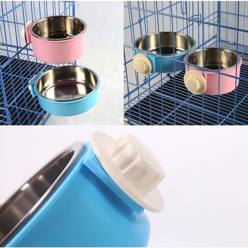 Pawzy Gamelle pour cage d'animal bleu
