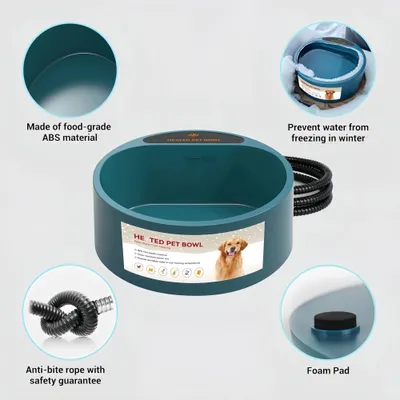 FurryFusion Bol d'eau chauffant pour animaux FurryFusion Bol d'eau chauffant pour animaux