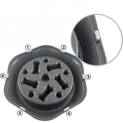 Zoomtopia Gamelle anti - glouton pour chien Zoomtopia Gamelle anti - glouton pour chien