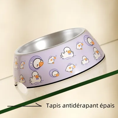 Zoomtopia Double gamelle en acier inoxydable pour animaux de compagnie