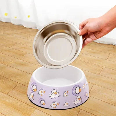 Zoomtopia Double gamelle en acier inoxydable pour animaux de compagnie