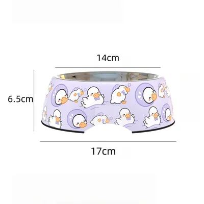 Zoomtopia Double gamelle en acier inoxydable pour animaux de compagnie