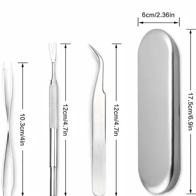 Pawzy Set de retrait de tiques 3 pièces