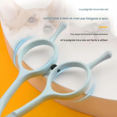 FurryFusion Ensemble de ciseaux de toilettage pour chats et chiens