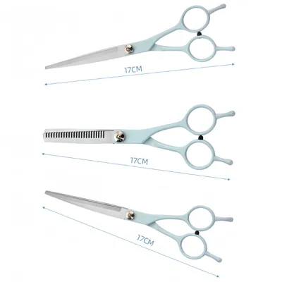 FurryFusion Ensemble de ciseaux de toilettage pour chats et chiens