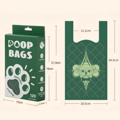 FurryFusion Sacs dégradables pour crottes de chien