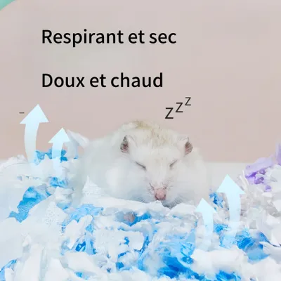 FurryFusion Litière en coton et papier pour petits animaux FurryFusion Litière en coton et papier pour petits animaux