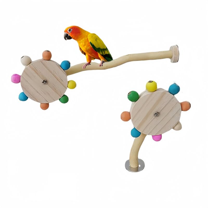 Pawzy Jouet pour oiseaux  Moulin à vent rotatif pour voiture