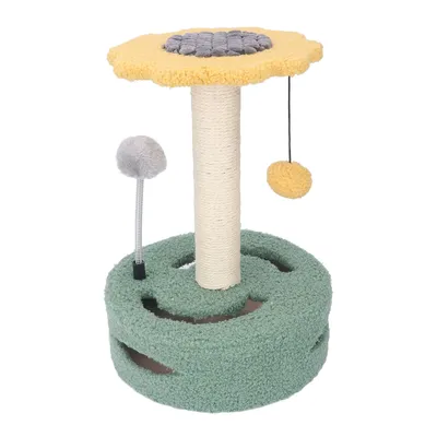 UAMLY Arbre à chat avec balles interactives