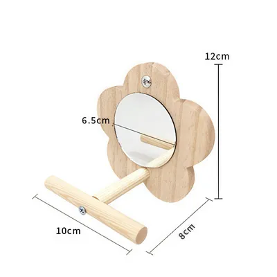 Zoomtopia Perchoir avec miroir pour cage à oiseaux