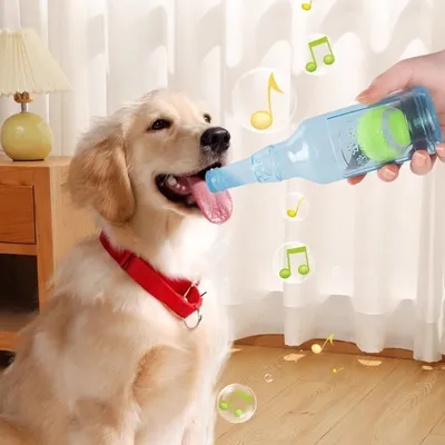 Zoomtopia Jouet en caoutchouc pour chien en forme de bouteille