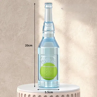 Zoomtopia Jouet en caoutchouc pour chien en forme de bouteille