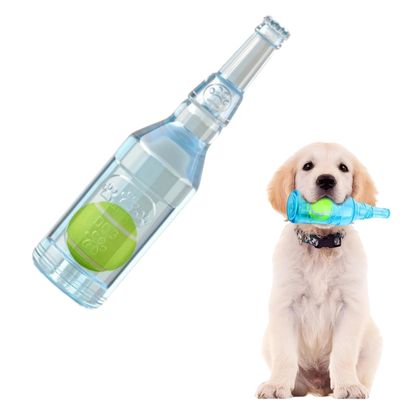 Zoomtopia Jouet en caoutchouc pour chien en forme de bouteille