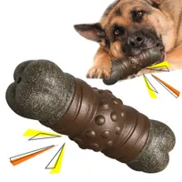 Zoomtopia Juguete para perros con forma de hueso que emite un chirrido