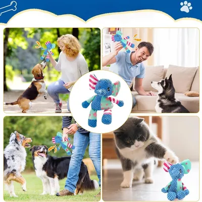 Zoomtopia Jouet en peluche éléphant pour chien