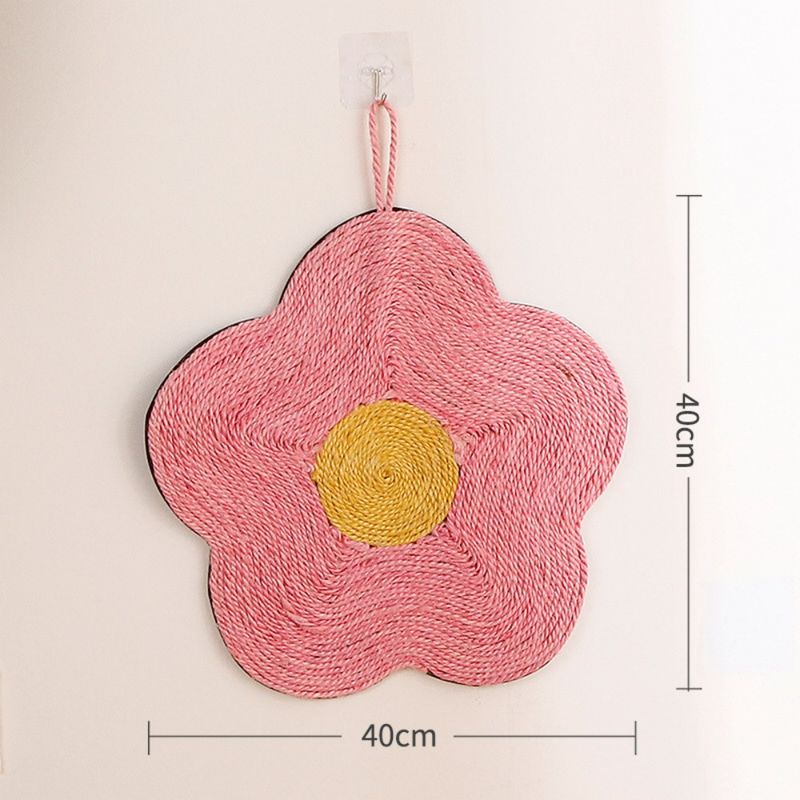 Pawzy Tapis griffoir suspension pour chat rose