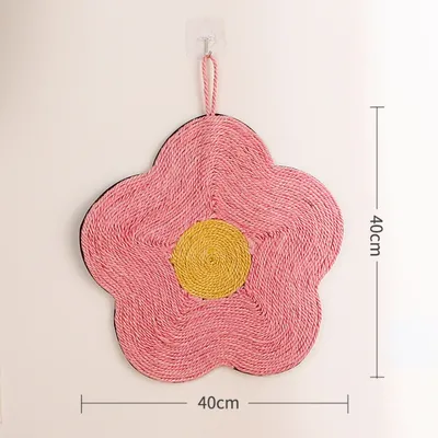 Pawzy Tapis griffoir suspension pour chat rose