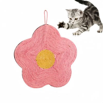 Pawzy Tapis griffoir suspension pour chat rose