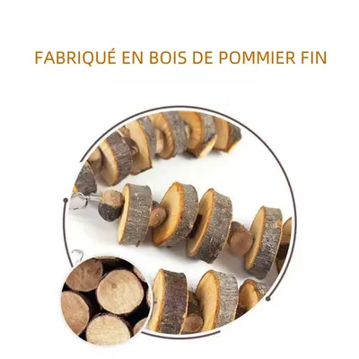 Zoomtopia Jouet à mâcher pour rongeurs en bois de pommier