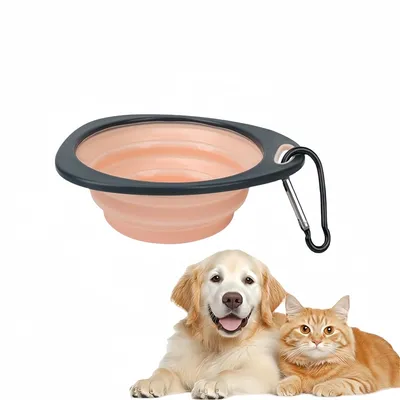 Pawzy Bol pliable pour animaux rose