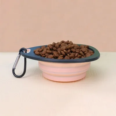 Pawzy Bol pliable pour animaux rose