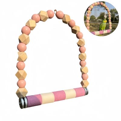 Pawzy  Balançoire à oiseaux en bois