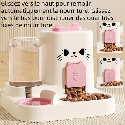 Zoomtopia Combo distributeur d'eau et nourriture pour chats