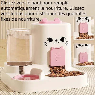 Zoomtopia Combo distributeur d'eau et nourriture pour chats