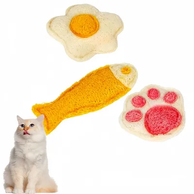 Pawzy 3 articles jouets de dentition pour chat