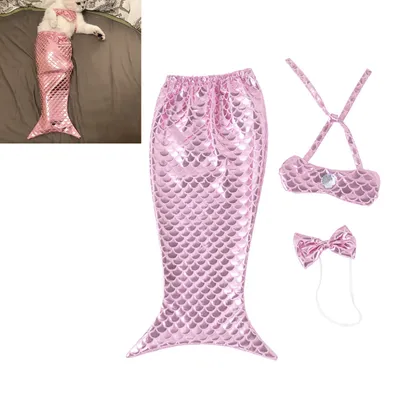 UAMLY Disfraz de sirena para gatos