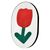Griffoir mural pour chat, motif tulipe
