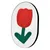 Griffoir mural pour chat, motif tulipe Griffoir mural pour chat, motif tulipe