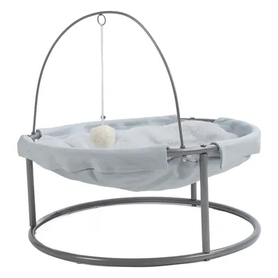 Hamac en peluche pour chat avec balle suspendue