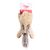 Mon Ami Luki - JOUET PELUCHE  FORME RENARD ECUREUIL  RATON LAVEUR 26CM GRIS