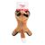 Mon Ami Luki - JOUET PELUCHE  FORME RENARD ECUREUIL  RATON LAVEUR 26CM GRIS