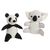 Mon Ami Luki - JOUET TEXTILE  KOALA ET PANDA 20CM MUTICOLORE
