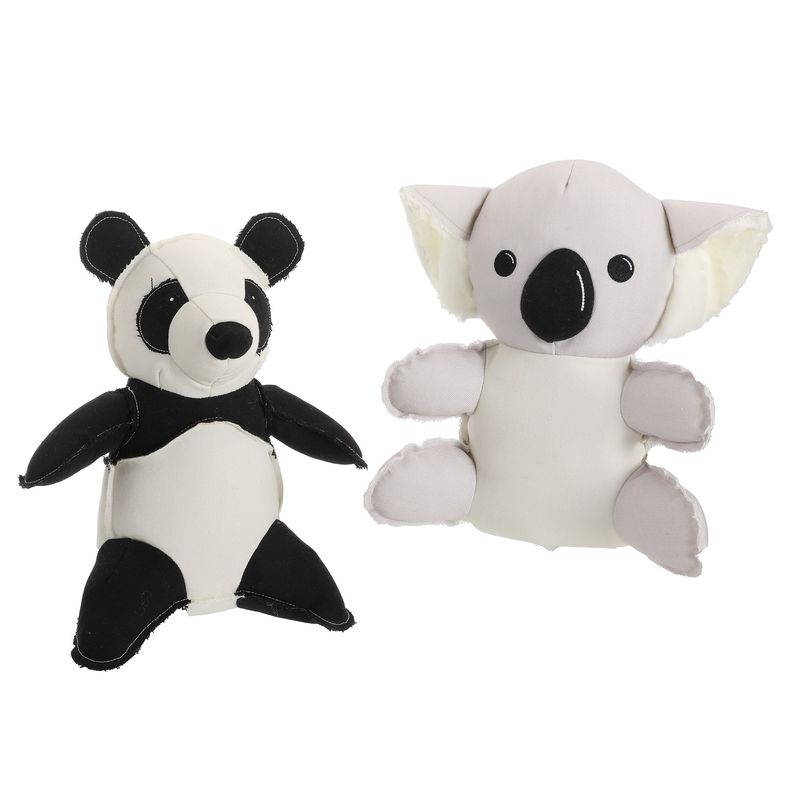 Mon Ami Luki - JOUET TEXTILE  KOALA ET PANDA 20CM MUTICOLORE