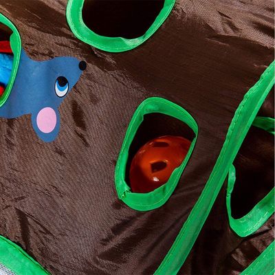 Tunnel de jeu pour chat avec souris intégrées