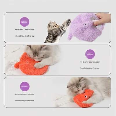 IntiMeg Jouet en forme de fruits et légumes pour chien et chat