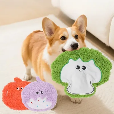 IntiMeg Jouet en forme de fruits et légumes pour chien et chat