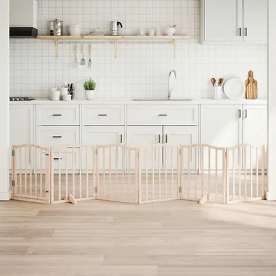 vidaXL Barrière en bois pour chien