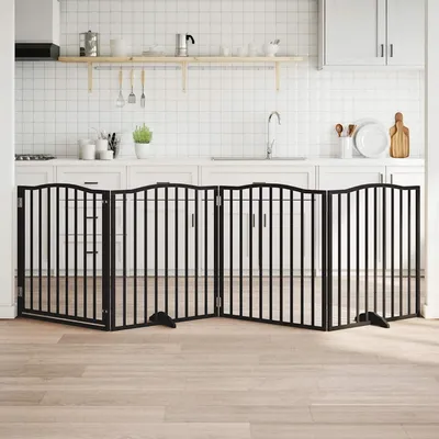 vidaXL Barrière en bois pour chien