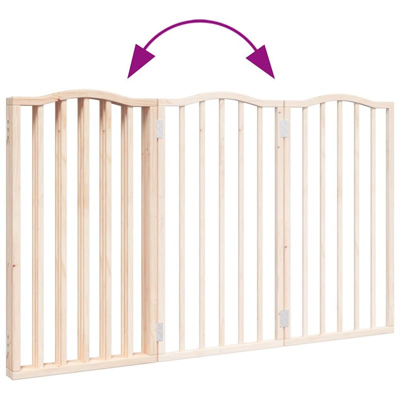 vidaXL Barrière en bois pour chien