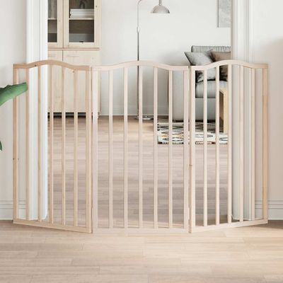 vidaXL Barrière en bois pour chien