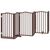 vidaXL Barrière en bois pour chien