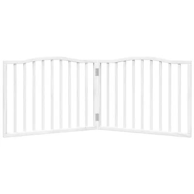 vidaXL Barrière en bois pour chien