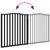vidaXL Barrière en bois pour chien