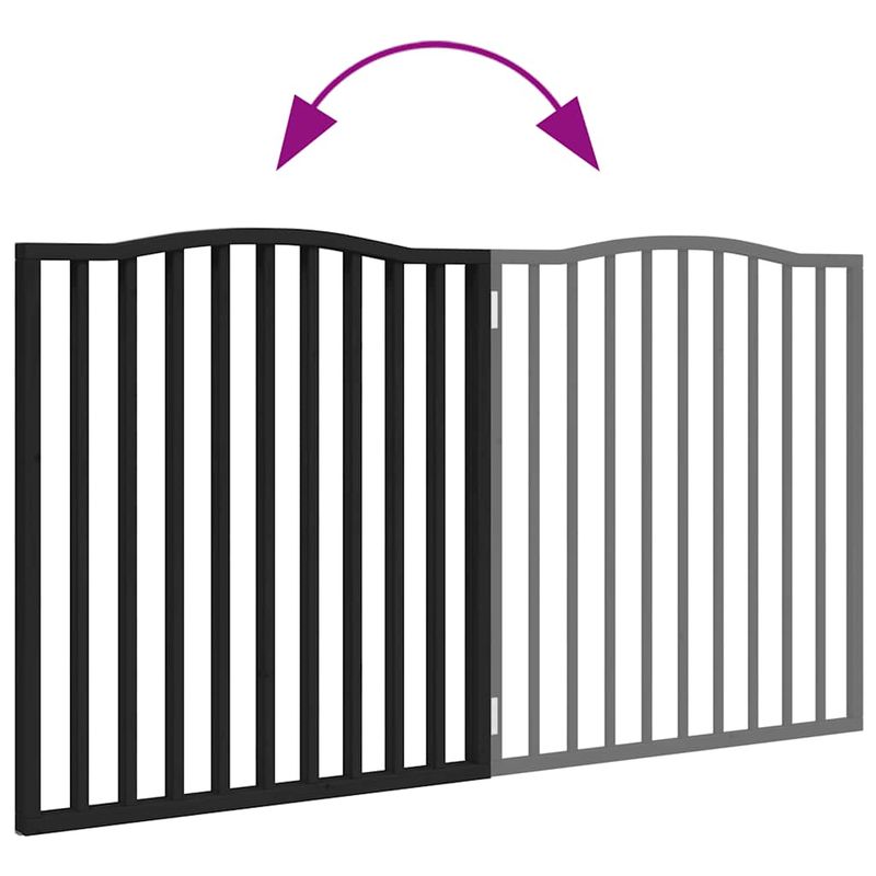 vidaXL Barrière en bois pour chien